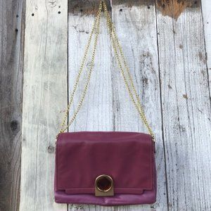 Pour La Victoire Pink Stone Shoulder Chain Bag